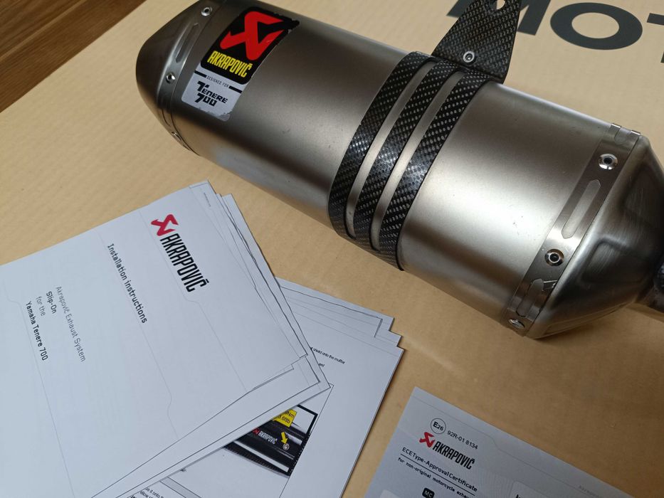 Ponteira Akrapovic Yamaha Tenere Como nova - versão RARA