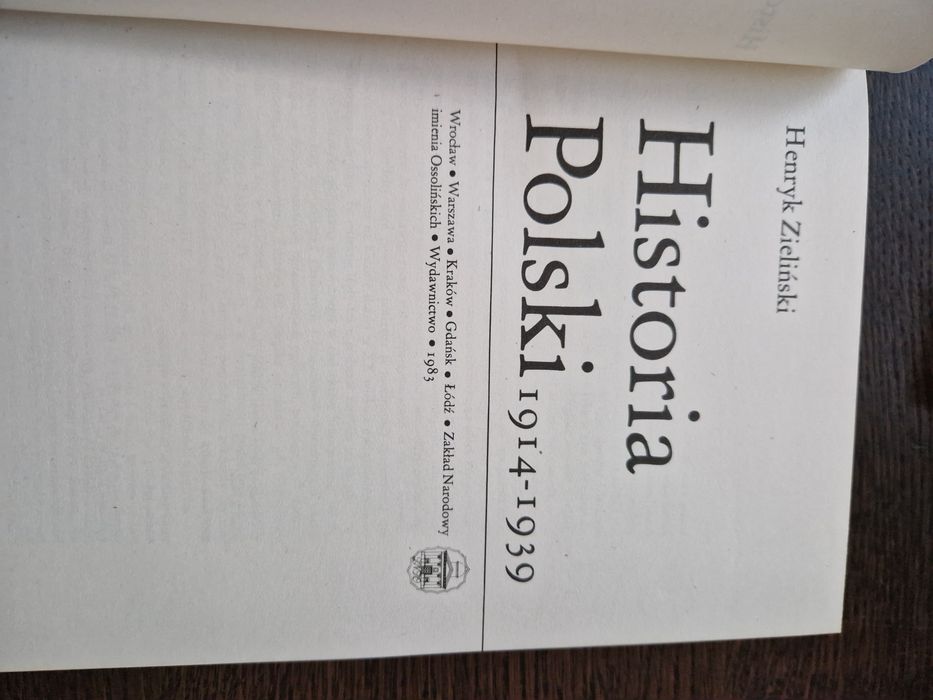 Książka Historia Polski 1918-39 Henryk Zieliński - 1982