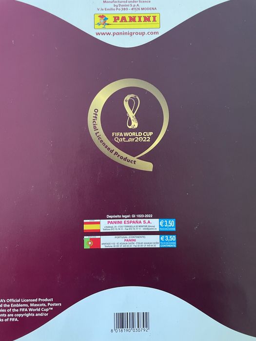 Caderneta Cromos Mundial Qatar 2022 Completa