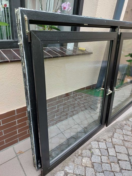 Okno plastikowe dwuskrzydłowe