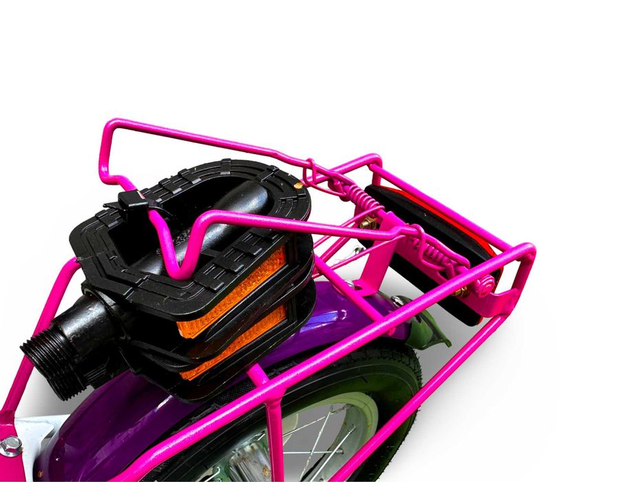 Rower Dziecięcy VERMONT GIRLY Koła 12" Fioletowy Błotniki Bagażnik