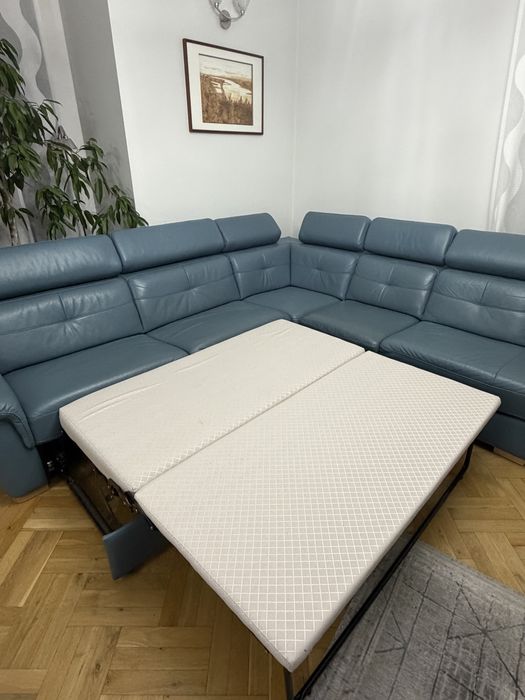 Wypoczynek skórzany modułowy Mughetto z firmy Vero