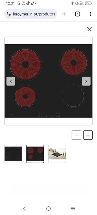 Placa vitro cerâmica candy nova ainda embalada