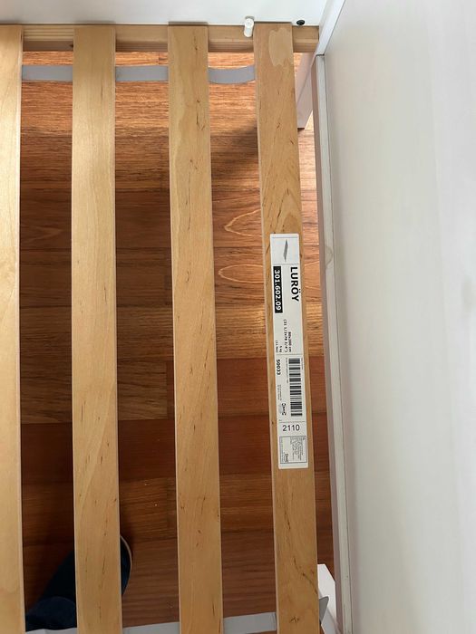 Cama de criança extensível c/ estrado e colchão