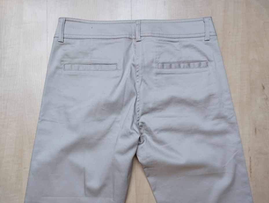 h&m spodnie eleganckie jasny bez 34
