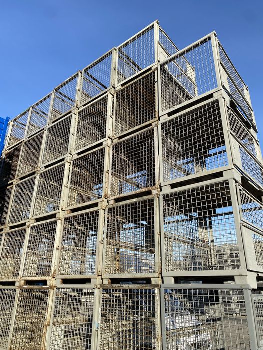 Gitterbox giterbox kosz siatkowy kontener skrzynia pojemniki metalowe