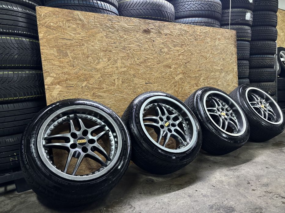 Jantes Rondell 0027 em 17 5x112 originais MUITO LARGAS com pneus