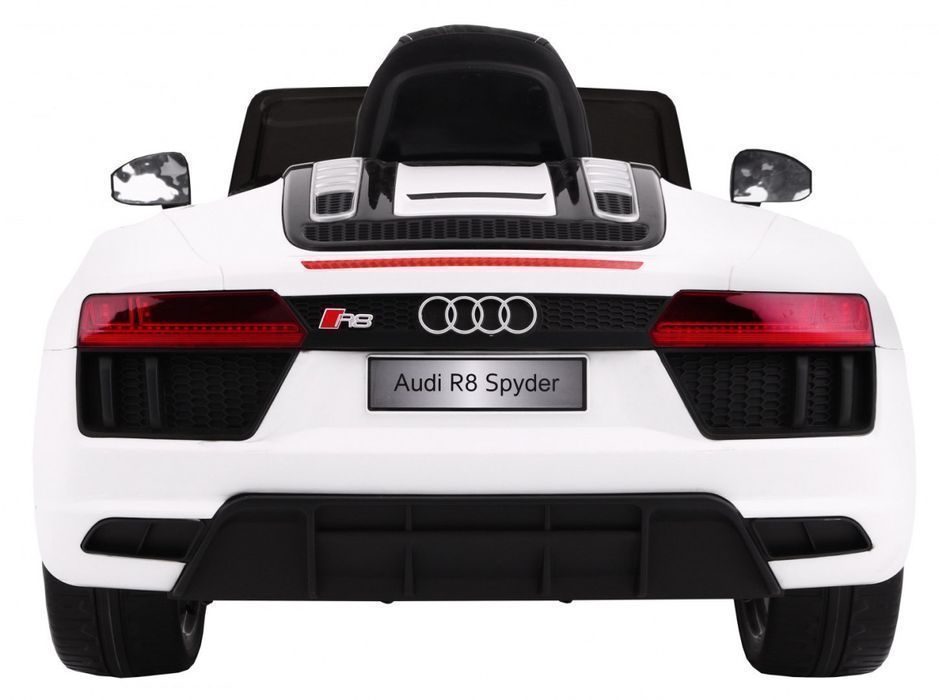 Autko pojazd samochód na akumulator dla dzieci Audi R8 Spyder Biały