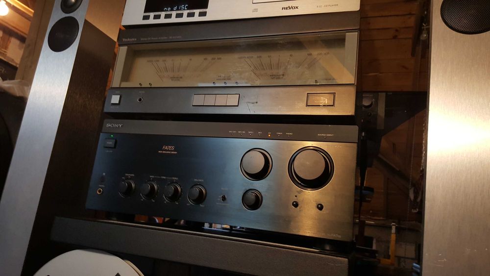 Wieża zestaw Revox cd S22 - Revox Elegance - Revox B77 - Sony TA FA7es