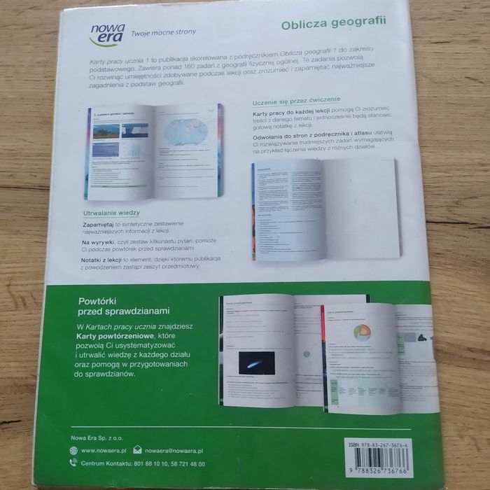 Karty pracy Geografia klasa 1 technikum/liceum