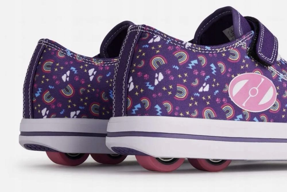 Butorolki ‼️ Heelys X2 Snazzy | Purple Rainbow EU 33 / 20cm • Dziecko • Rolki • Wrotki •