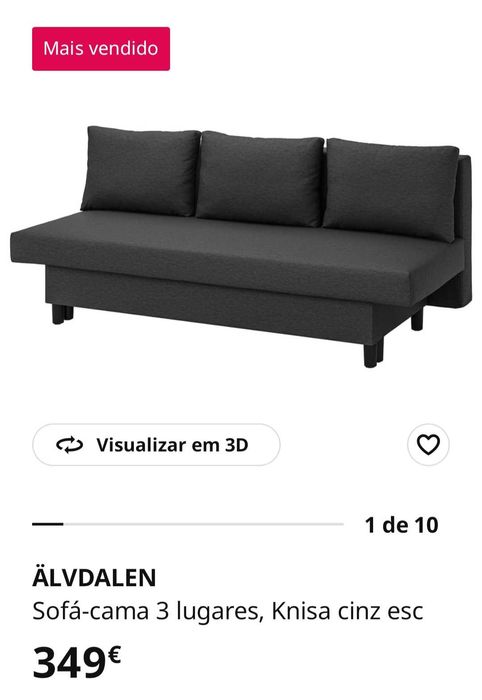 Sofá cama IKEA Modelo ALVDALEN