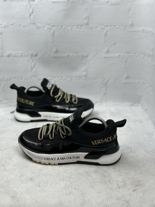 Жіночі чорні кросівки Versace Jeans Couture 37p