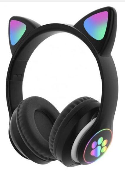 Безпровідні LED навушники CAT STN-28 з котячими вушками