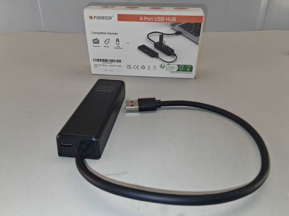 M014 FIDECO Hub USB 4-Porty 3x USB 2.0 i 1x USB 3.0 Rozdzielacz