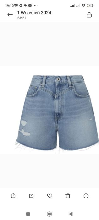 Spodenki damskie  Pepe Jeans Denim 28
