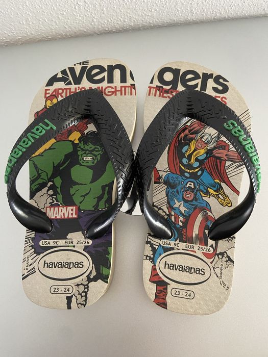 Chinelos Havainas Marvel para  criança