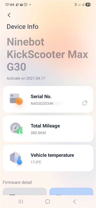 Електросамокат Ninebot Kickscooter Max G30