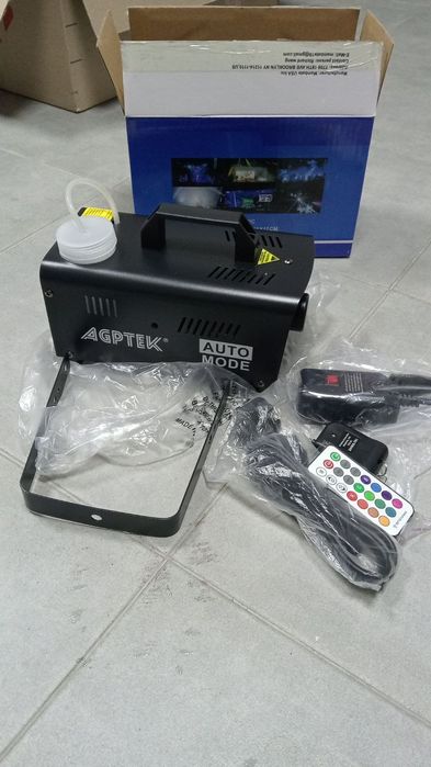 Дим-машина Генератор диму AGPtEK 500W з RGB LED підсвіткою + 2 пульти