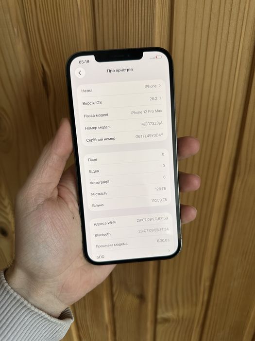 Iphone 12 Pro Max 128Gb Neverlock 99% АКБ