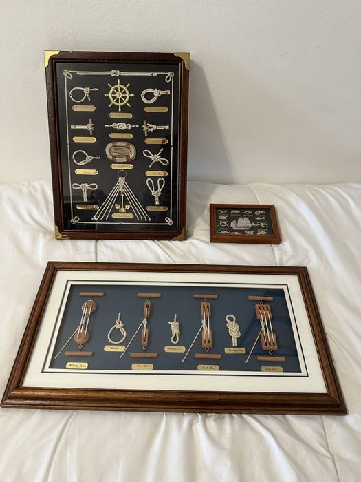 3 Quadros Nós Marinha