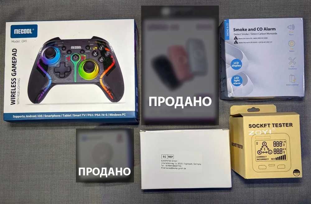 РОЗПРОДАЖ: ZOYI ZT-E2 | Mecool GM1 | датчик чадного газу (угарного газа), геймпад на датчиках Холла з вібро, тестер електромережі