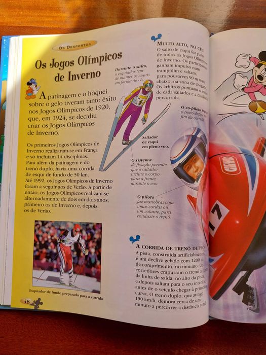 Os Desportos, Disney, O mundo do conhecimento, livro didático
