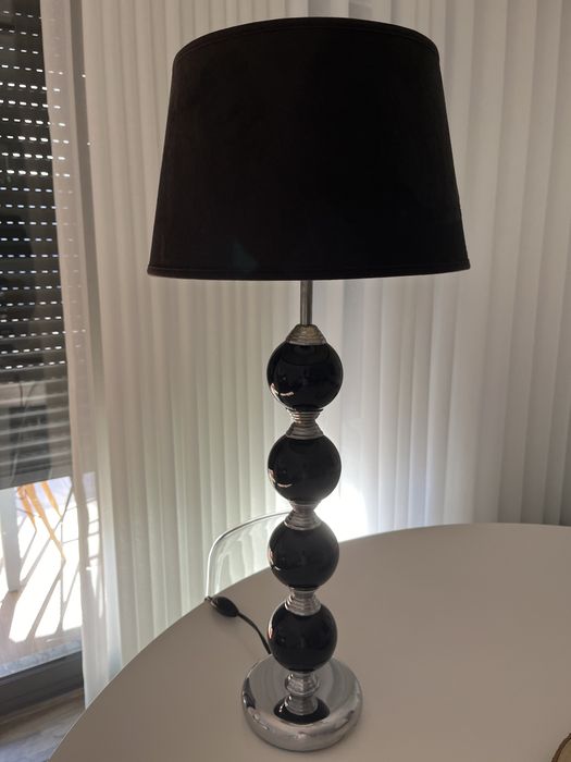 Candeeiro de Mesa Preto - Gato Preto -