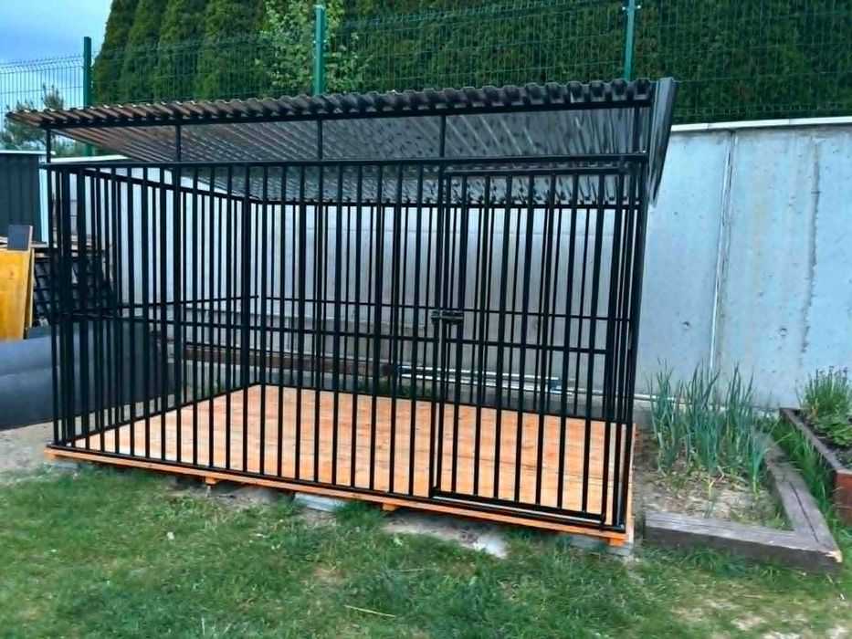 Klatka dla psa - kojec zewnętrzny_spawany