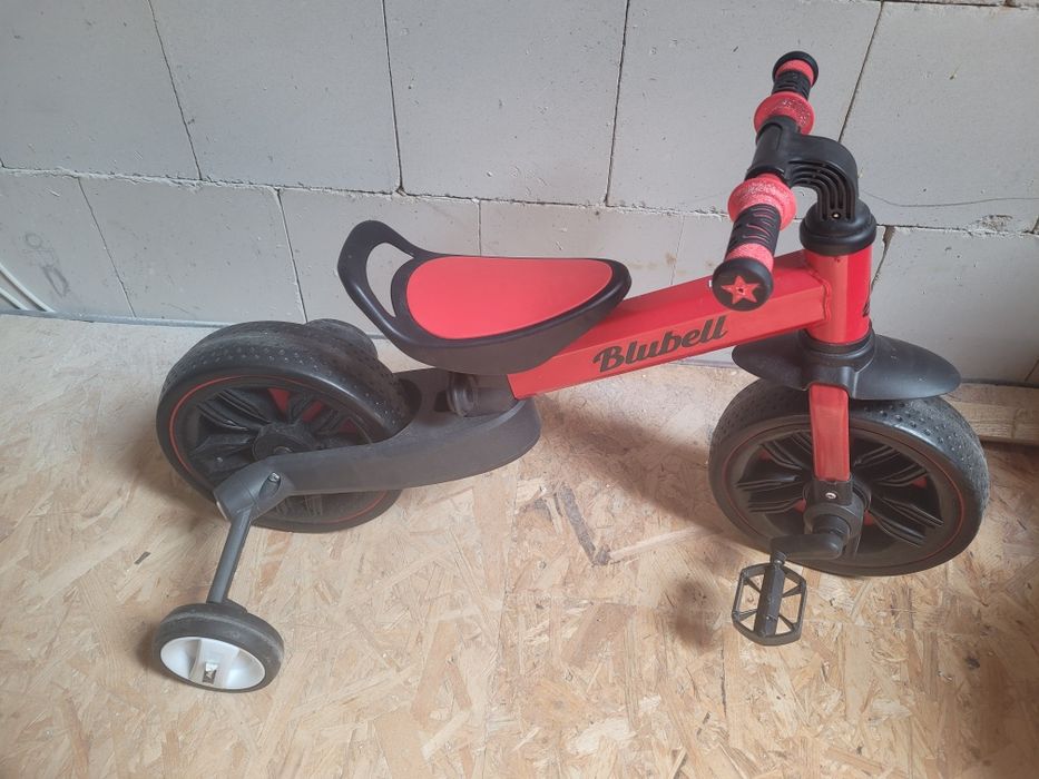 Rowerek biegowy blubell 4 kolowy 4w1