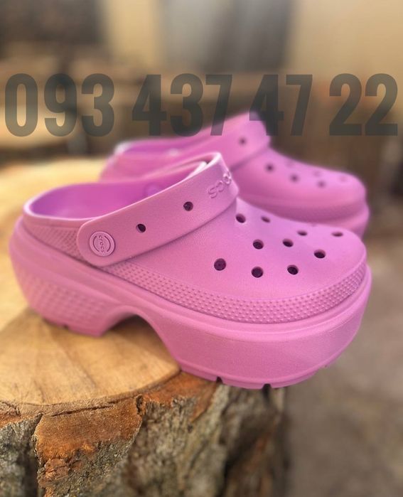 Жіночі Крокси Сабо на Платформі Stomp Clog  Crocs Crocs Stomp Clog