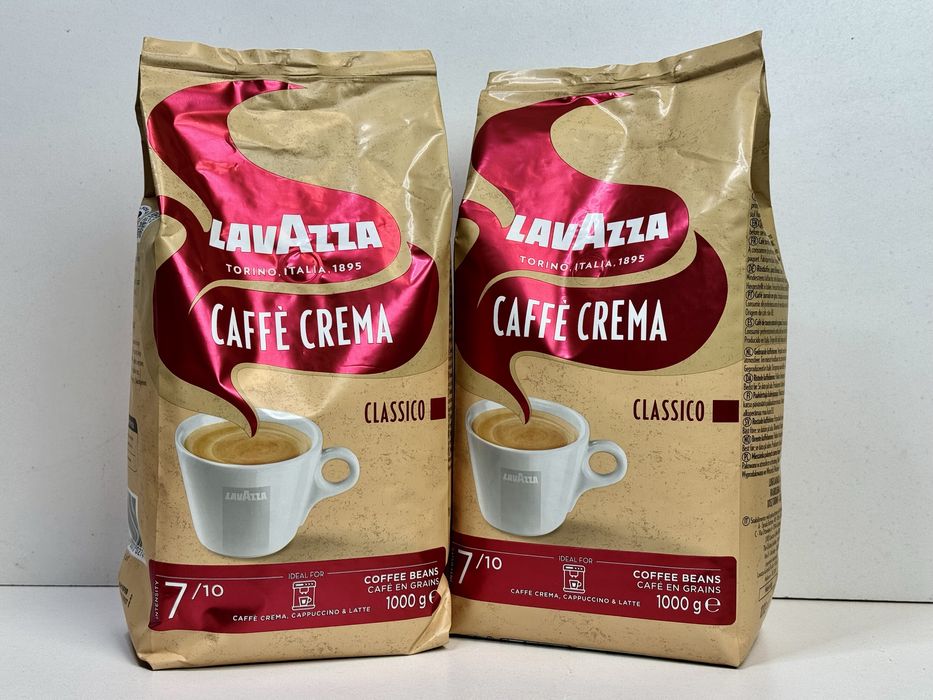 Кава в зернах/Зернова кава Lavazza Caffe Crema Classico 1 кг/1000г