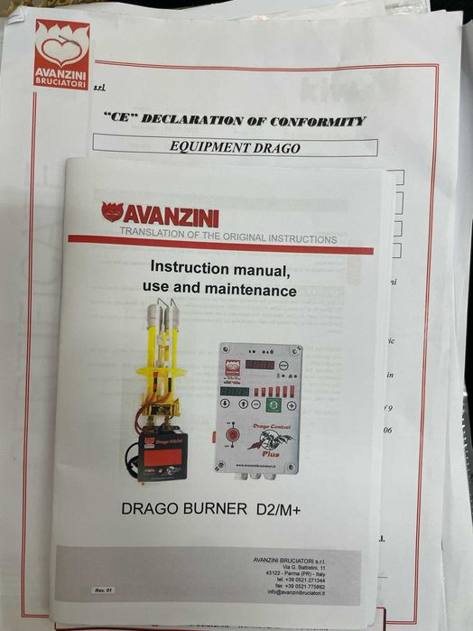 Forno com queimador AVANZINI, Drago Control Plus