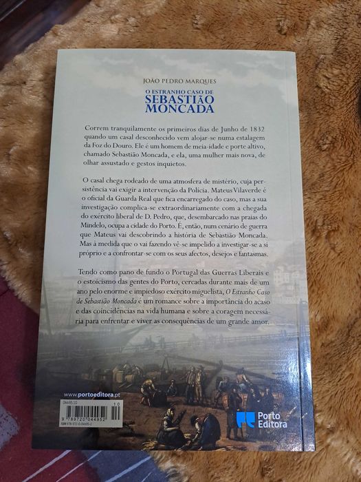 Livro "O Estranho Caso de Sebastião Moncada"