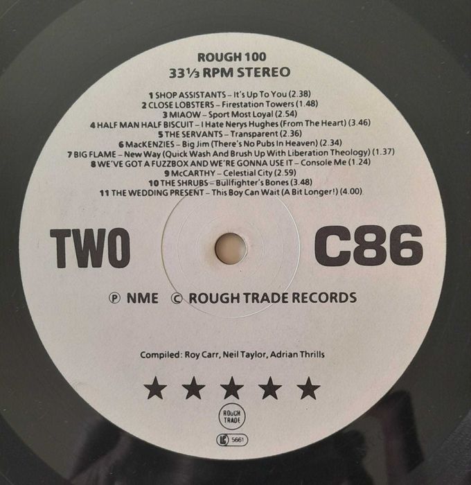 LP C86 original 1986 Rough Trade – Indie clássico