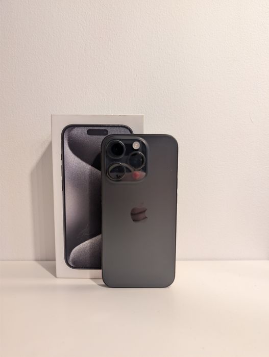 iPhone 15 Pro 128GB Czarny tytan | Stan Idealny | Etui gratis