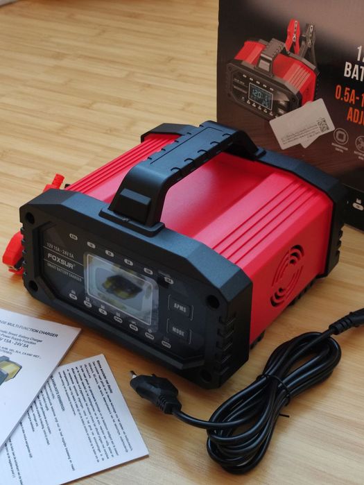 Зарядний імпульсний пристрій Foxsur FAC-150 12-24v 0,5-15А