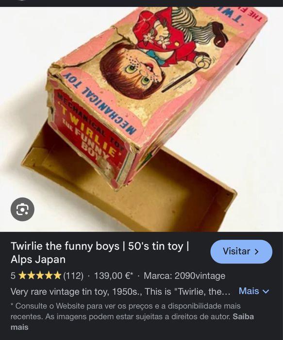 Brinquedo anos 50 vintage