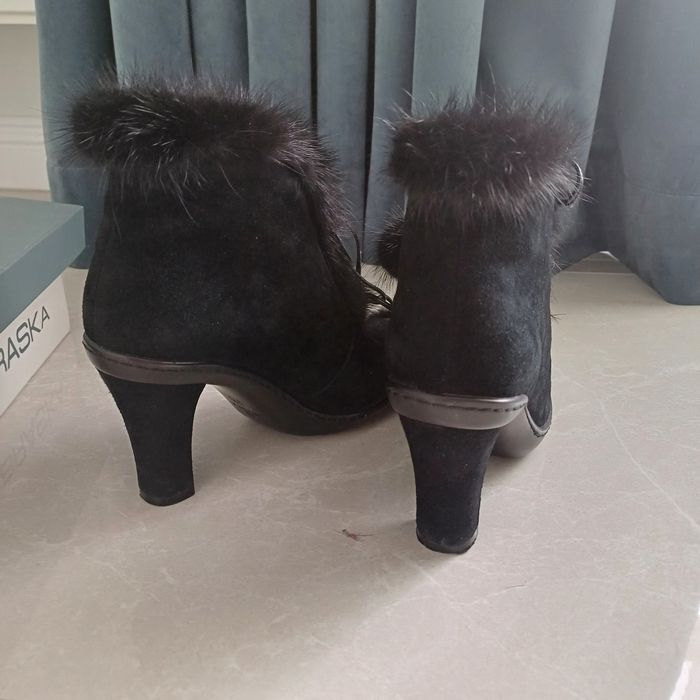 Замшеві чоботи-черевики, 37 розмір