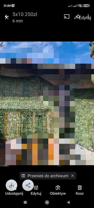 Siatka maskujaca 8x4