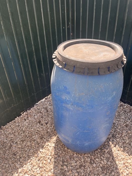 Bidão plástico azul - 200L