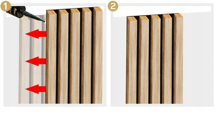 lamele na filcu 46x275 ścienne panel akustyczne dąb naturalny wotan inne