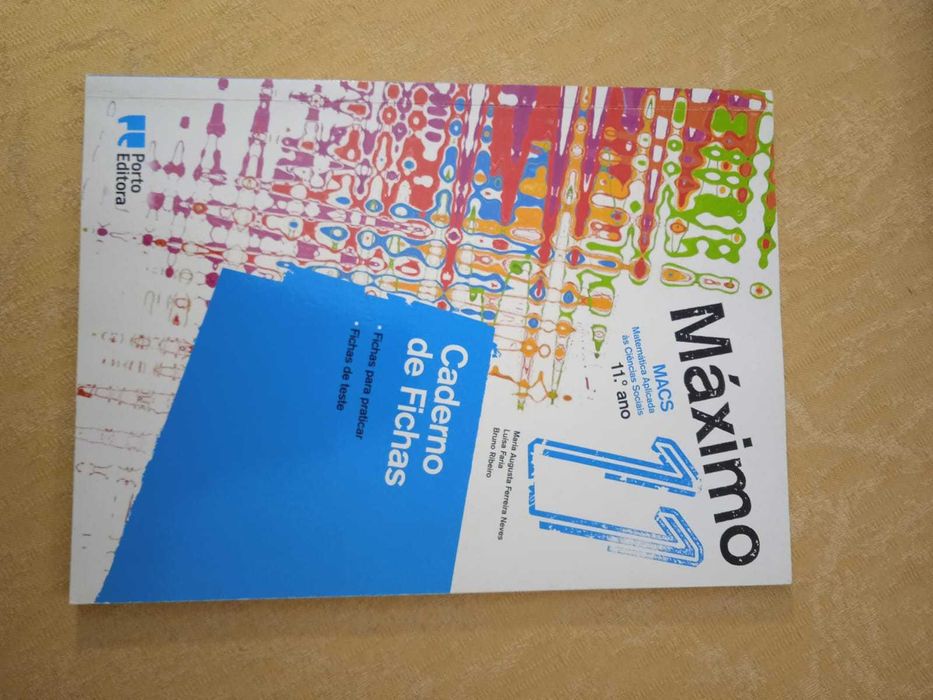 Caderno - Máximo - Matemática Aplicada às Ciências  - 11.º Ano (NOVO)