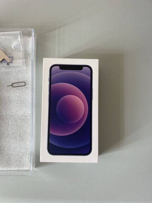 iPhone 12 mini fioletowy, zbity ekran-problem z SIM