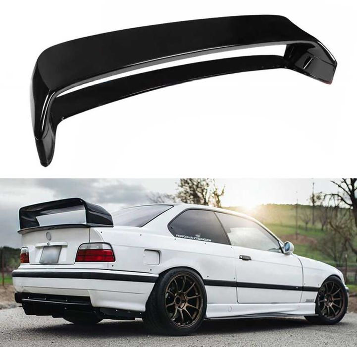 SPOJLER Lotka GT M3 Look BMW E36 Sedan Coupe SPOILER CZARNY Połysk