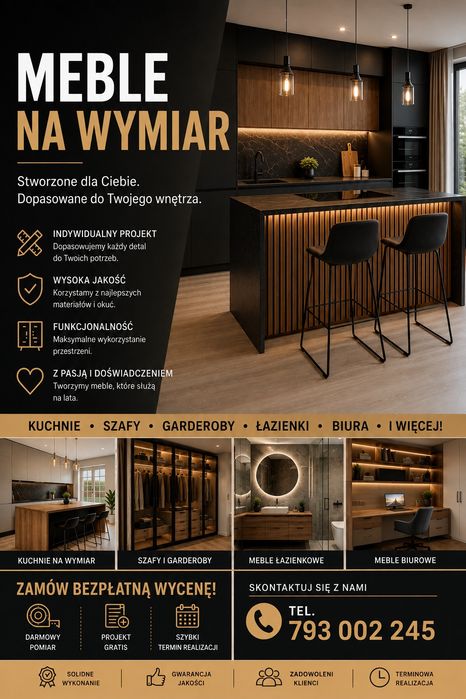 Meble kuchenne na wymiar