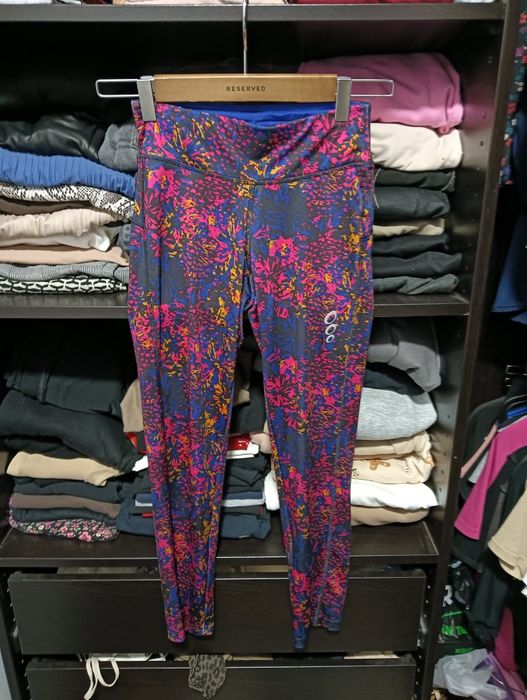 Legginsy sportowe na siłownię do biegania 7/8 XS crivit