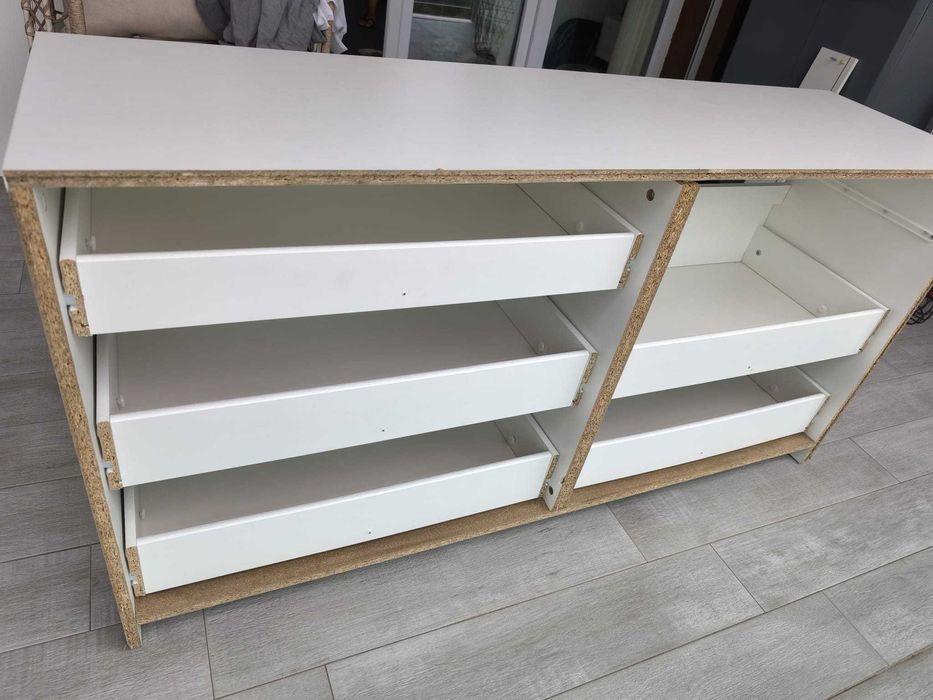 Cómoda IKEA KULLEN 6 gavetas 140x40x72 – para reparação / DIY
