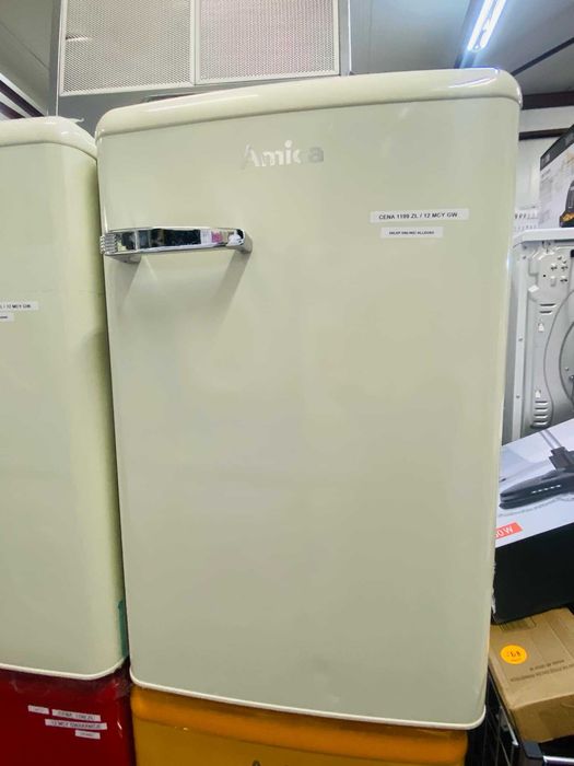 OUTLET AGD Lodówka Amica RETRO Różne kolory 86 cm wys.