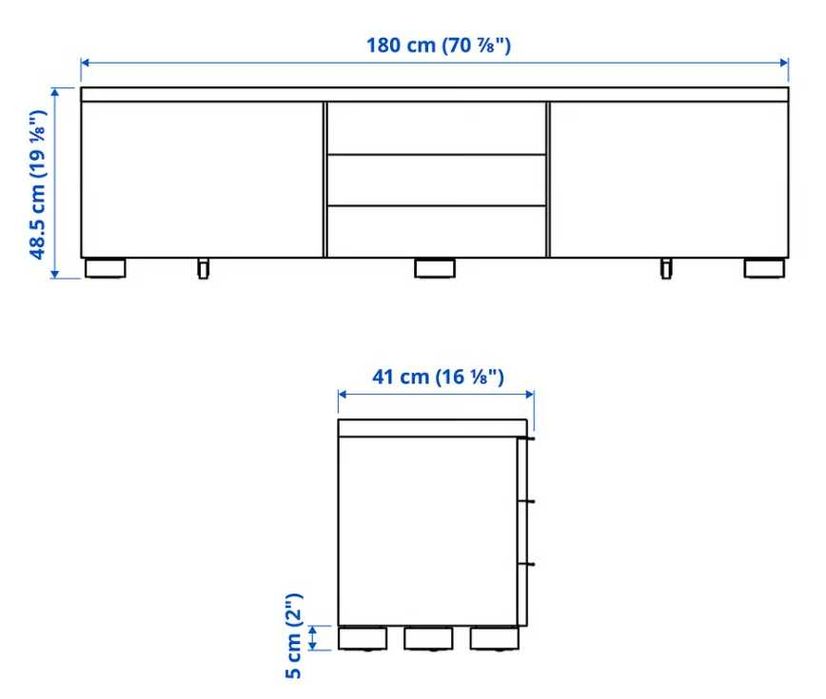 Movel TV Bestã Burs Branco Ikea
